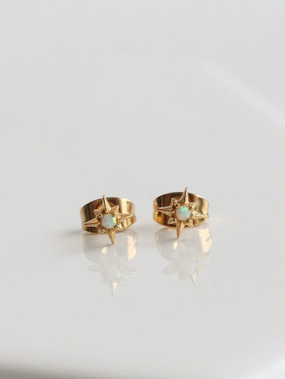 Opal star studs