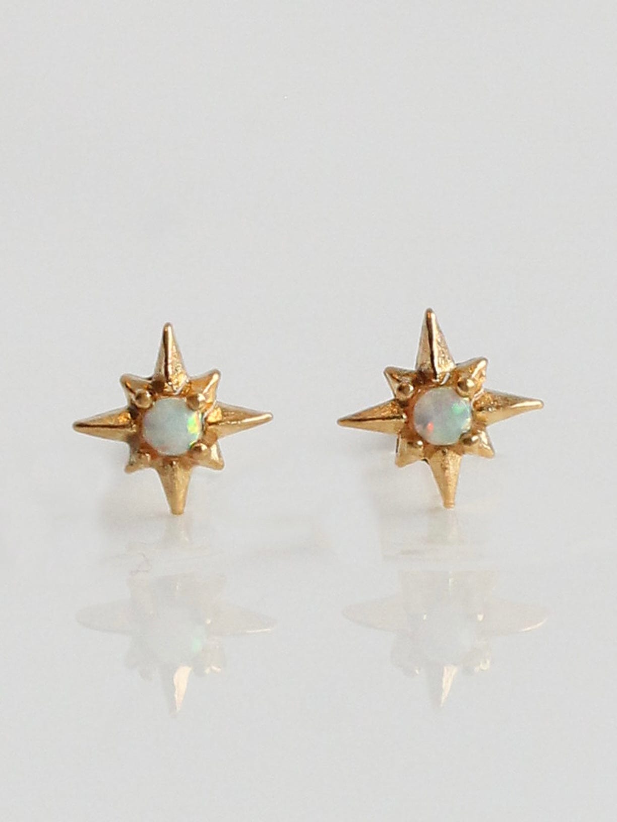 Opal star studs