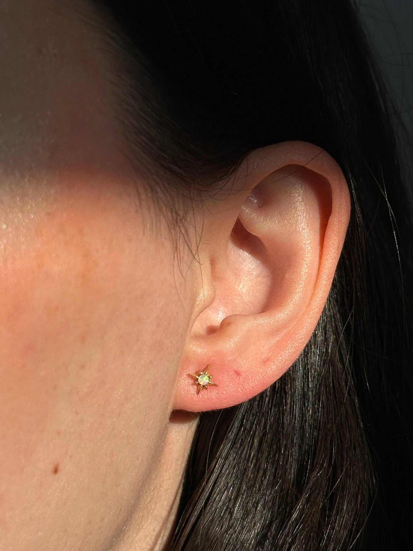 Opal star studs