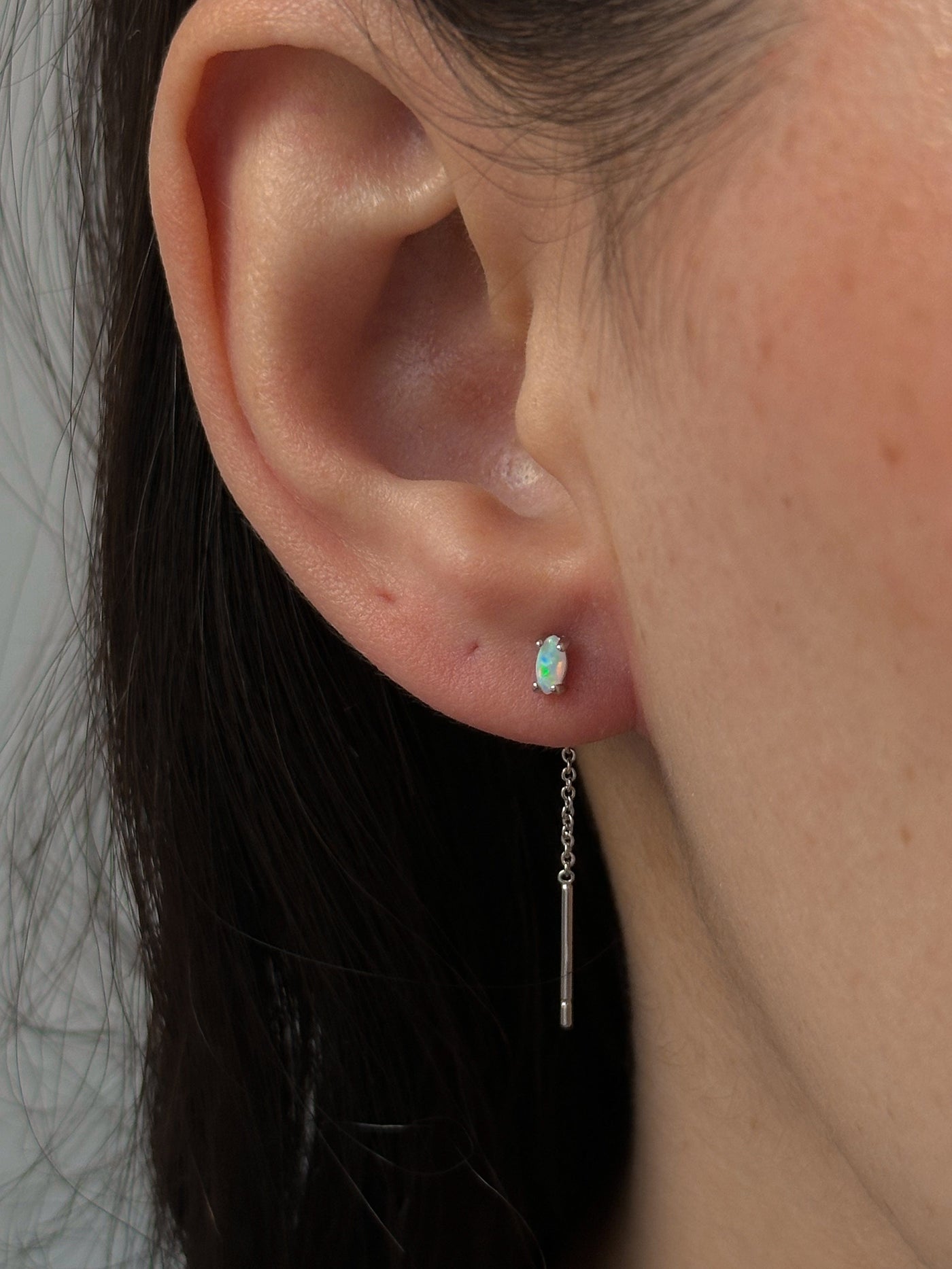 Selene threader earrings