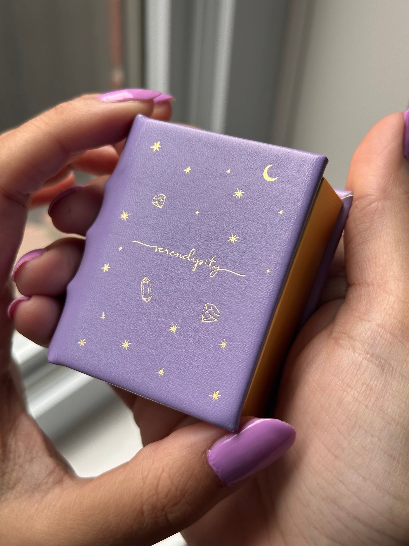 Enchanted night sky book ring box