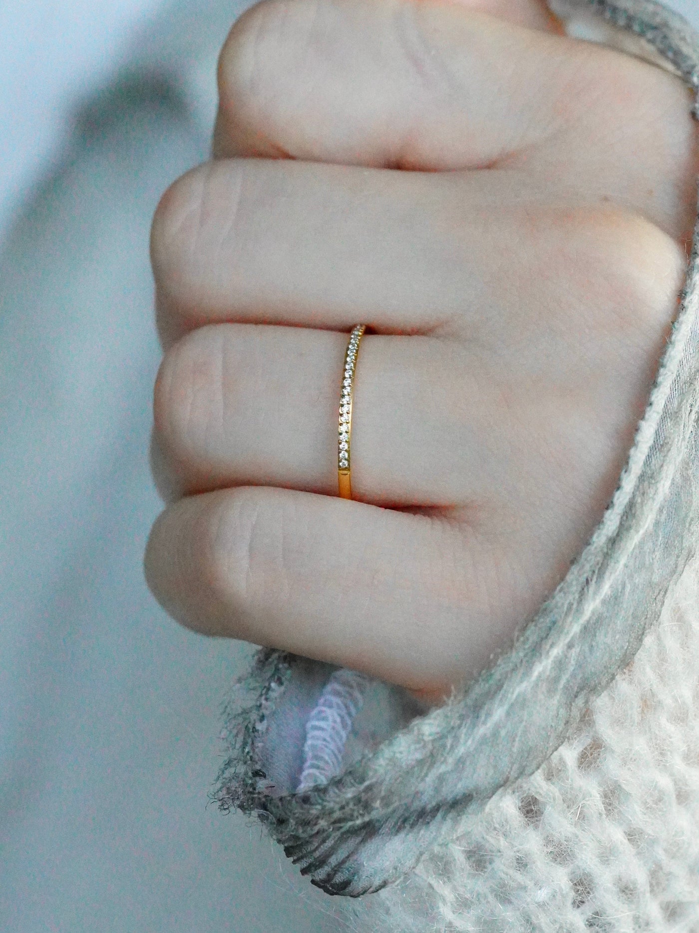 Crystal stacker ring