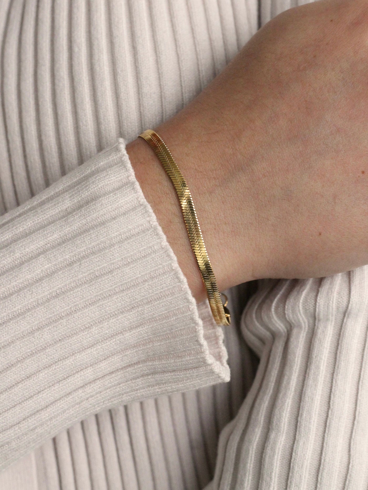 Bold Herringbone Bracelet