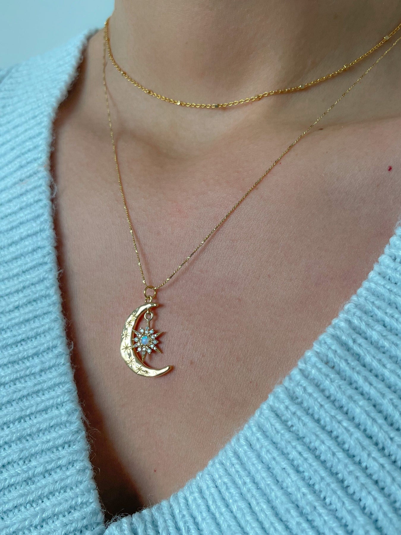 mau jewelry♡galaxy opal necklace-